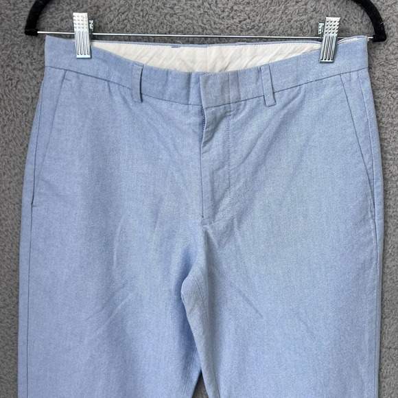 J‎ Crew Dress Pants Mens 29x32 Blue Ludlow Slim Flat Front Cotton Trouser Preppy - Picture 8 of 14